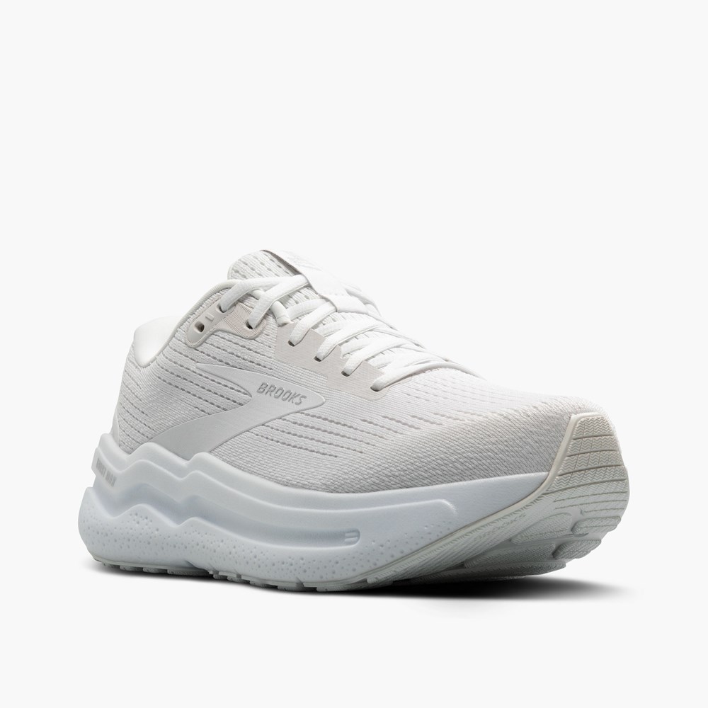 Chaussures Running Route Brooks Ghost Max 2 Blanche Blanche Femme | BHJ-7562190